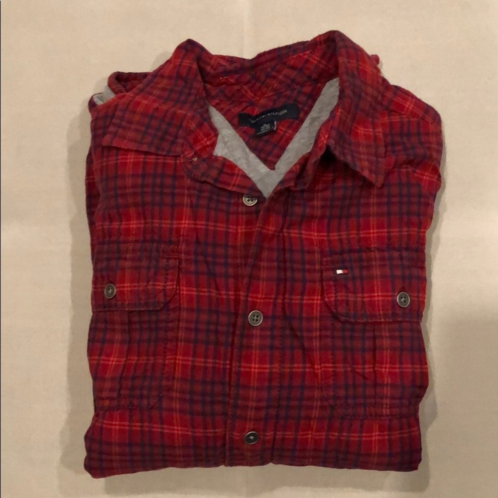 Tommy Hilfiger szXL big boys plaid flannel shirt - Picture 7 of 7